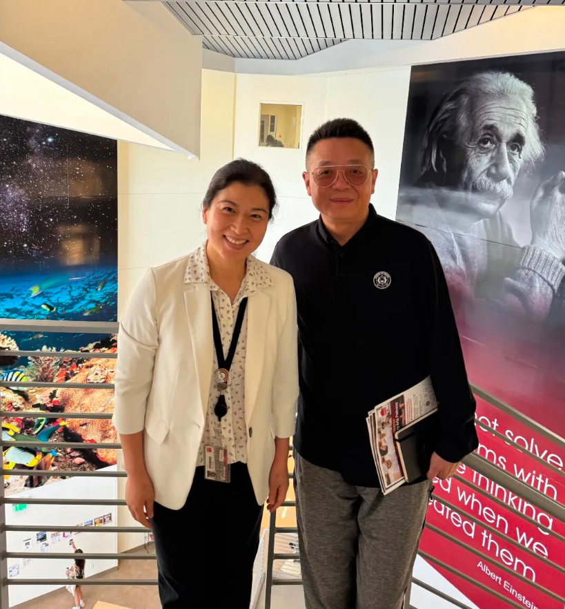 Chairman of Cogdel Education Group Visits America's 